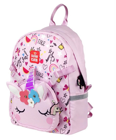 Supercute - Okul Çantası - 2in1 Unicorn