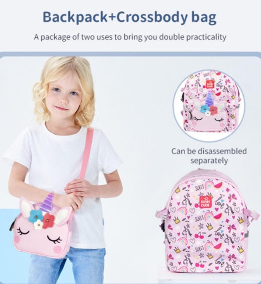 Supercute - Okul Çantası - 2in1 Unicorn